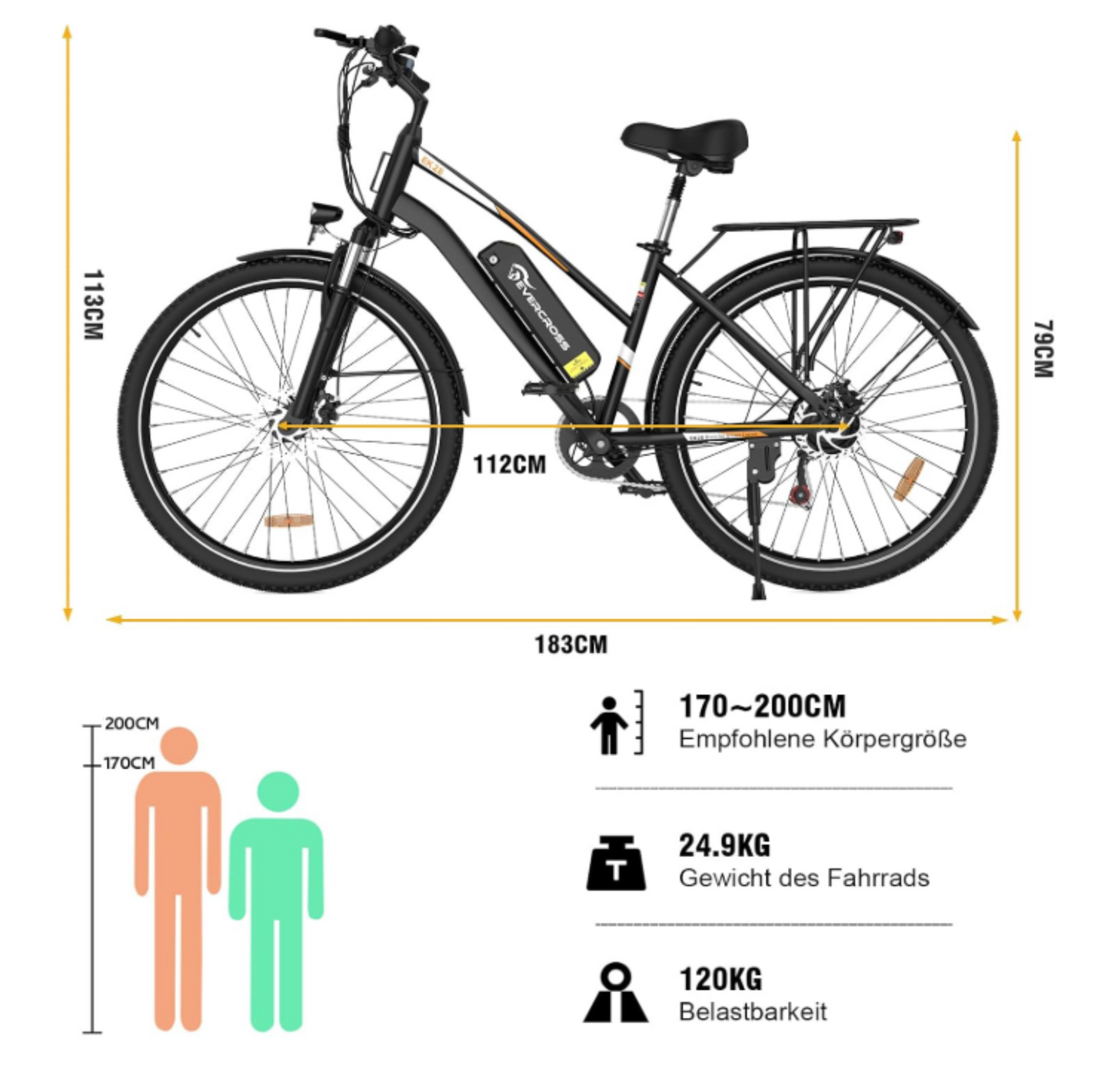 28-Zoll Elektro-City-/Trekking E-Bike, Elektrofahrrad für Erwachsene, 250W mit 36monatiger Gewährleistung