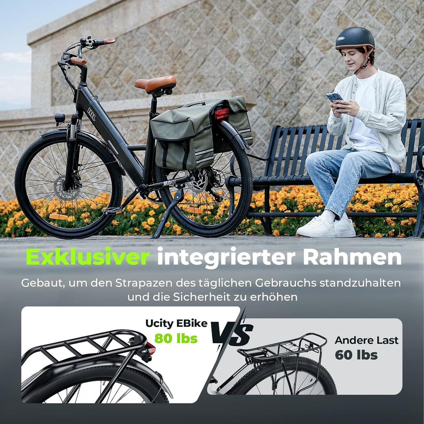 26-Zoll E-Bike – Urban. Stark. Komfortabel Elektrofahrrad für Erwachsene mit 36-monatiger Gewährleistung