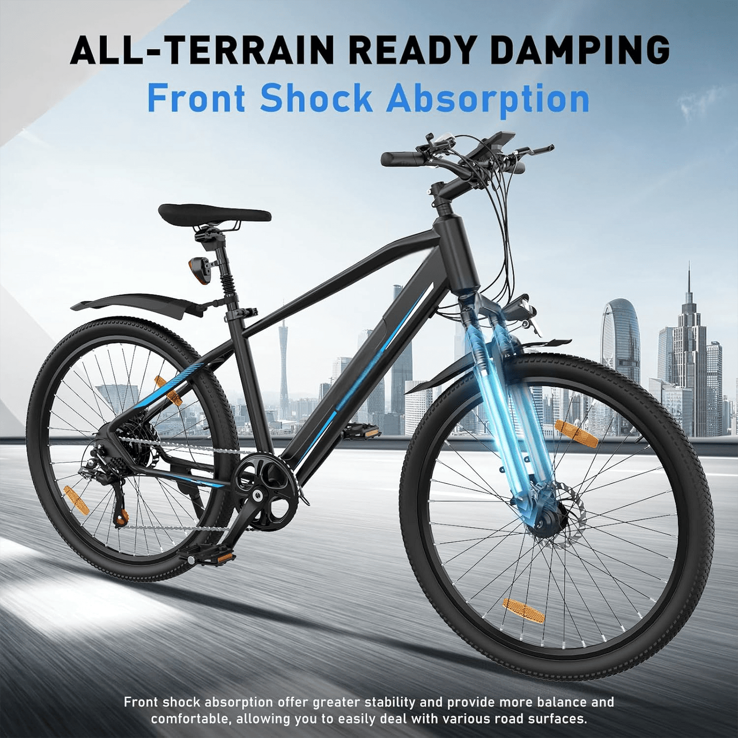 26" E-Mountainbike mit 250W Motor, 7-Gang – ideal für Stadt und Gelände - mit 36-monatiger Gewährleistung