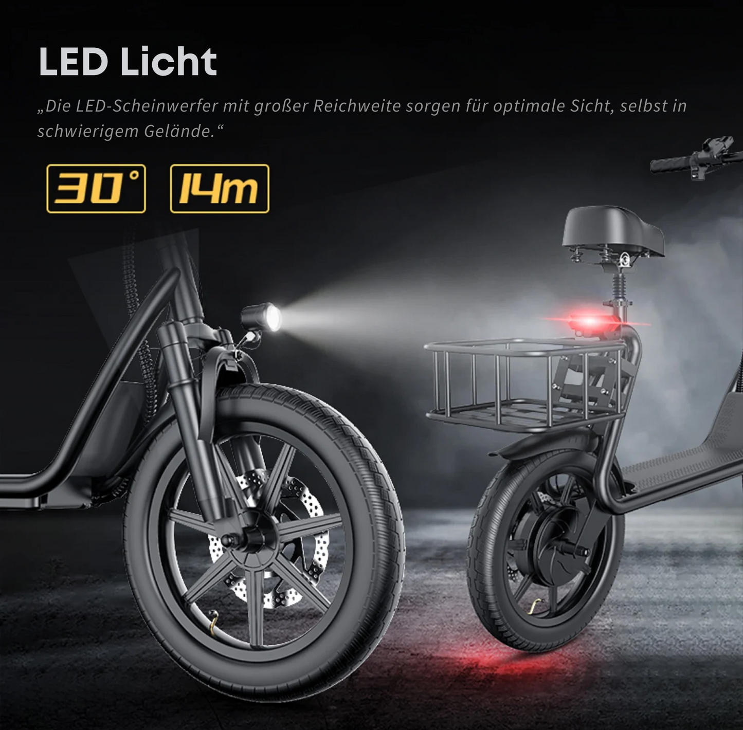 Premium Elektroroller e- Scooter mit Starker Leistung, smarte Technik und 36-monatiger Gewährleistung
