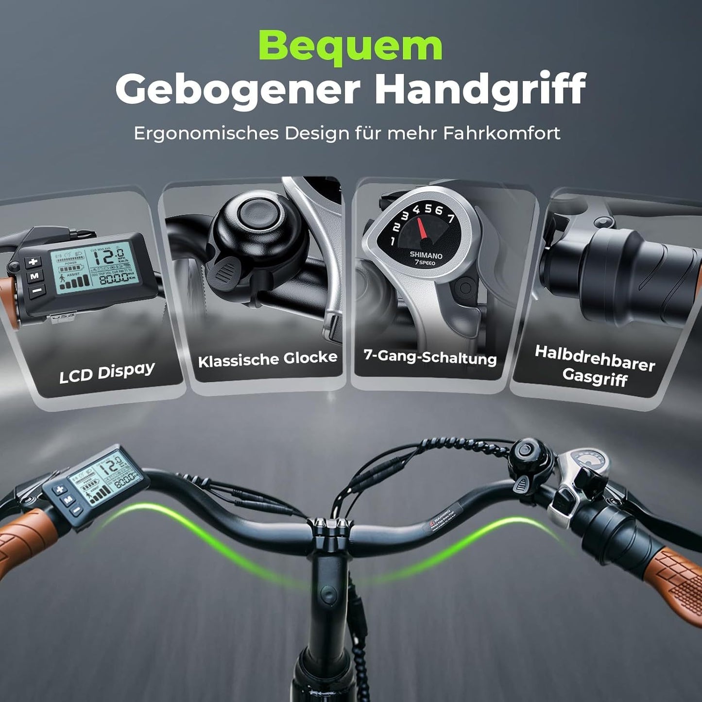 26-Zoll E-Bike – Urban. Stark. Komfortabel Elektrofahrrad für Erwachsene mit 36-monatiger Gewährleistung