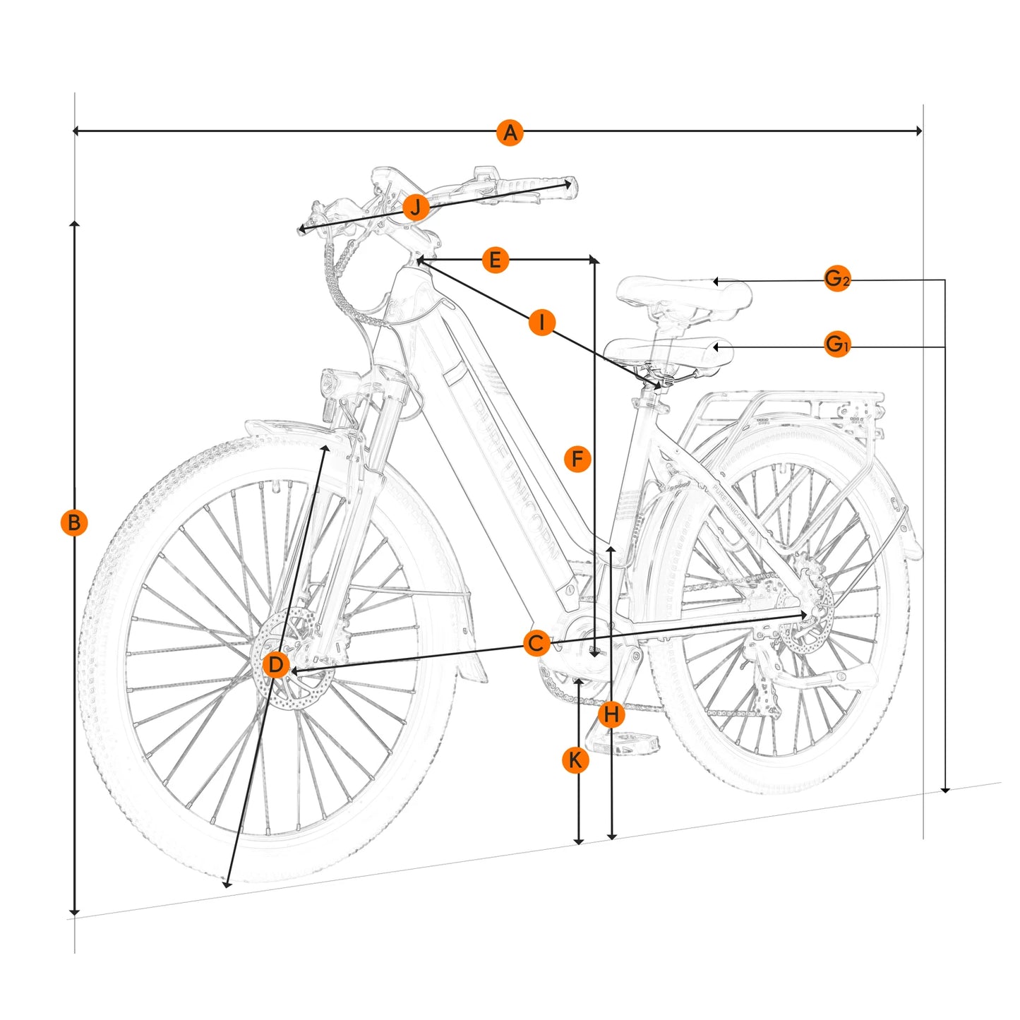 PURE UNICORN 500W Mid Drive Ebike 27,5 Zoll 35 km/h Drehmomentsensor Elektrofahrrad 48V 14Ah Samsung Batterie Rennrad für Frauen
