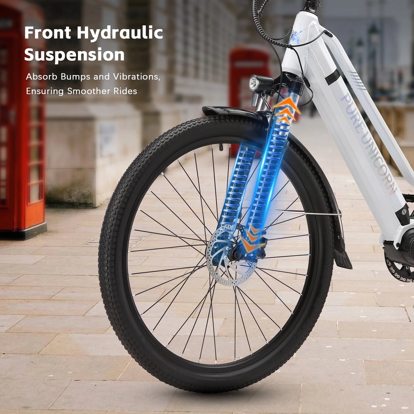 PURE UNICORN 500W Mid Drive Ebike 27,5 Zoll 35 km/h Drehmomentsensor Elektrofahrrad 48V 14Ah Samsung Batterie Rennrad für Frauen