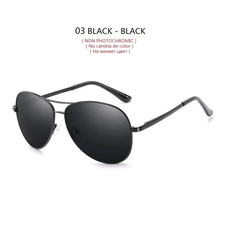 Photochrome Pilot Sonnenbrille MONTEGO Polarisiert UV400 Herren Damen TAC