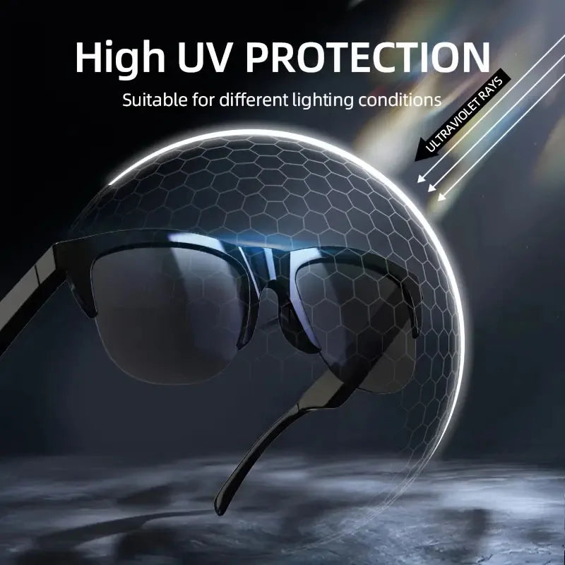 AI Smart-Brille mit Übersetzung, HIFI-Sound & Touch-Steuerung