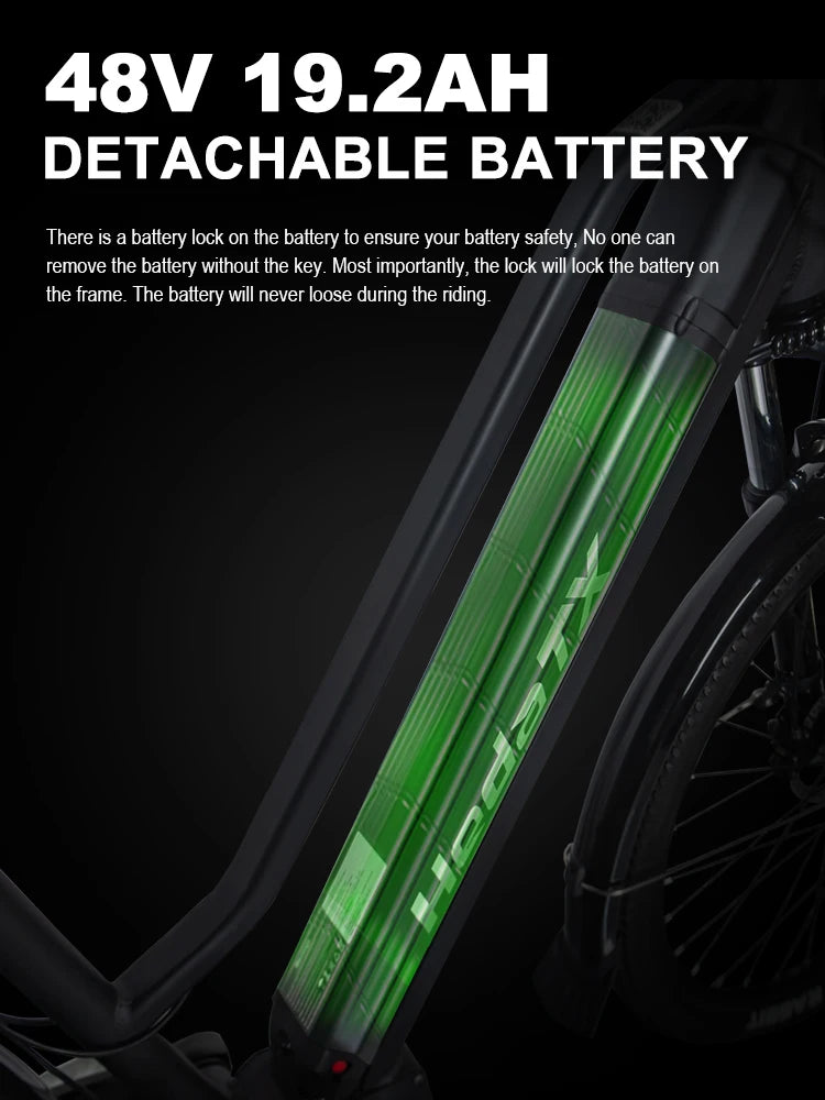 E-Bike 27,5 Zoll – 1000W Elektrofahrrad für Damen & Herren, 48V 19,2Ah Akku, 45 km/h, City-E-Bike, 9-Gang, CE-zertifiziert