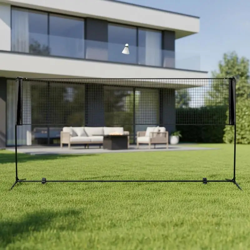 Badminton Netz Set 310 cm Höhenverstellbar Volleyball Garten Outdoor