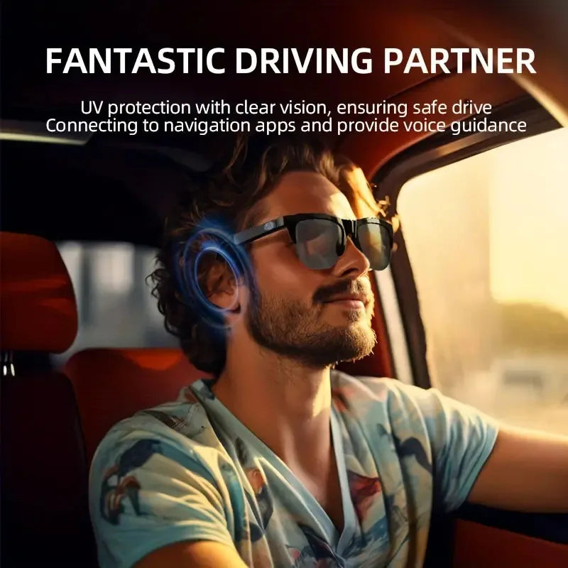 AI Smart-Brille mit Übersetzung, HIFI-Sound & Touch-Steuerung