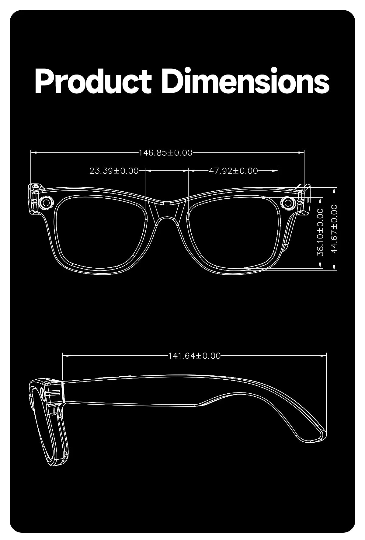 Intelligente Bluetooth-Brille mit Kamera, Videoaufnahme, Sprachsteuerung & KI-Übersetzung. Für Alltag & Action