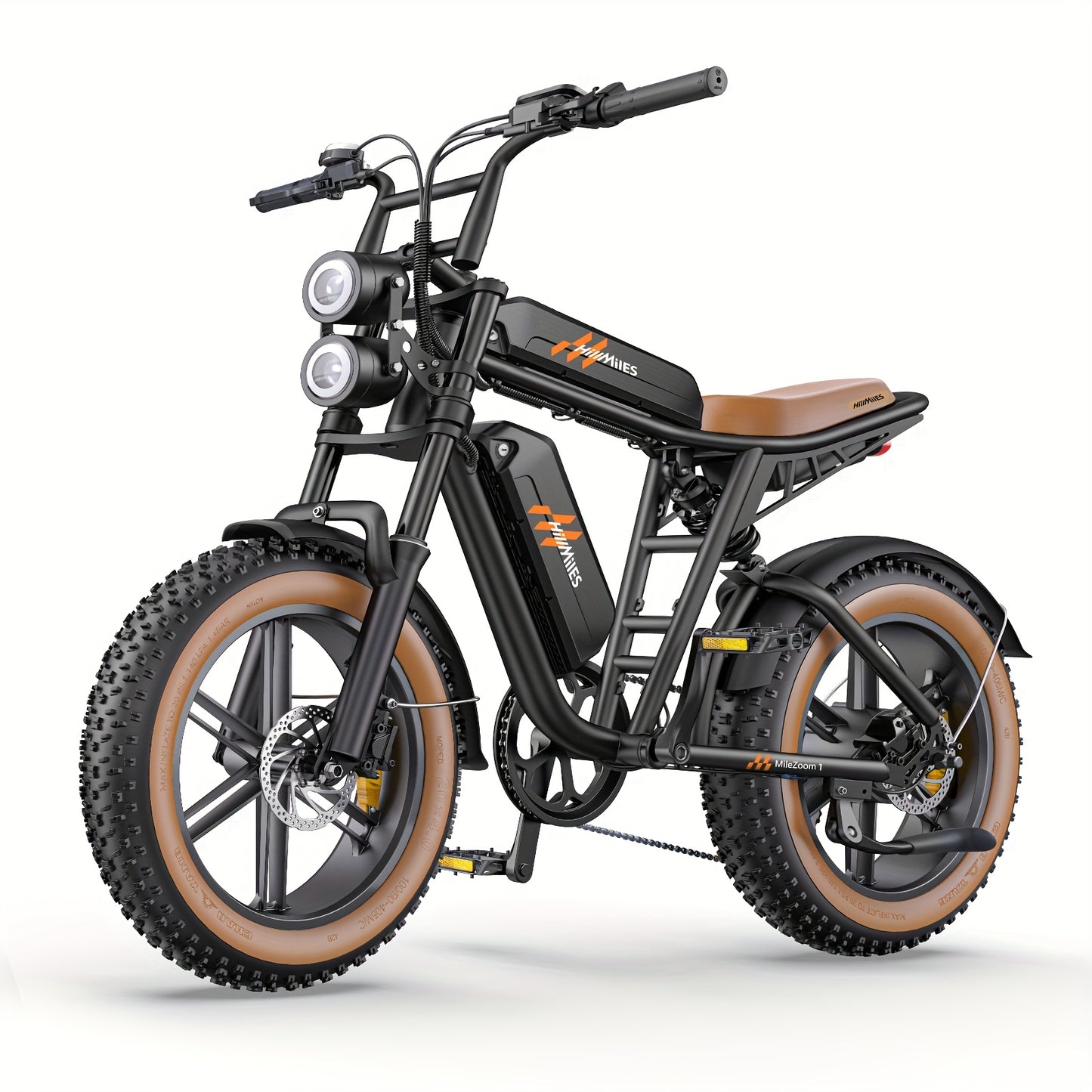 20-Zoll Fat Tire E-Bike | 250W Motor - bis zu 260 km Reichweite | 20"x4.0" Reifen | Hydraulikbremsen | Vollfederung