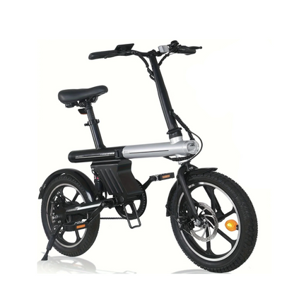 16-Zoll Mini-E-Klapprad mit 250W Motor, 12,8Ah, bis 60 km Reichweite - mit 36-monatiger Gewährleistung