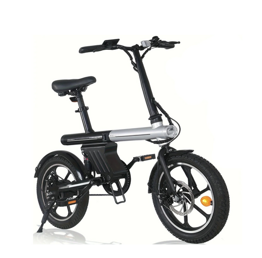 16-Zoll Mini-E-Klapprad mit 250W Motor, 12,8Ah, bis 60 km Reichweite - mit 36-monatiger Gewährleistung