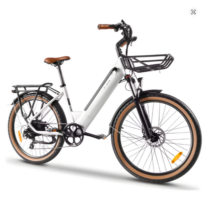 26-Zoll Trekking E-Bike / Citybike | 36 V 16 Ah Lithium Akku - Robustes Modell für zwei Personen – mit 36-monatiger Gewährleistung