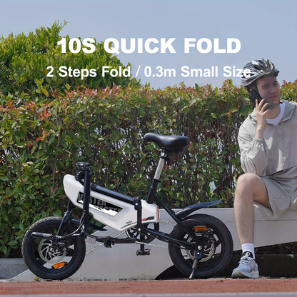 14-Zoll Faltbares Mini-E-Bike Faltbares Elektrofahrrad– Kompakt. Leicht. Leistungsstark