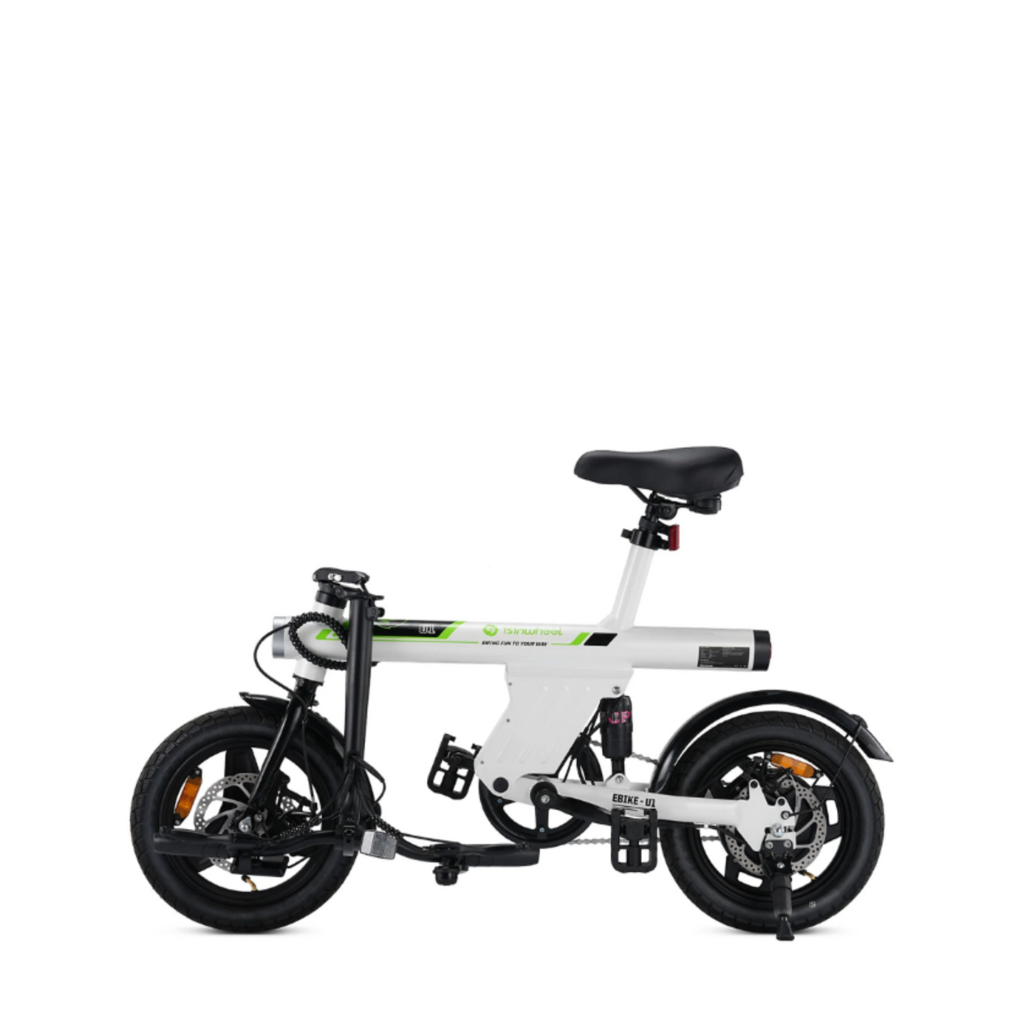 Klapprad 14-Zoll Elektrofahrrad| 250W Motor | 36V 7,8Ah Akku | Faltbares City E-Bike bis 25 km/h | Pendler-Fahrrad
