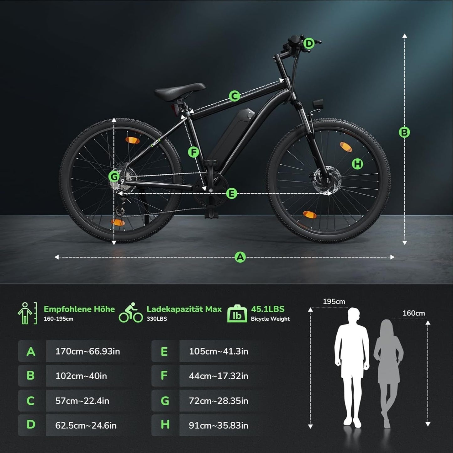 26-Zoll E-Mountainbike – sportlich, effizient & vielseitig mit 36-monatiger Gewährleistung