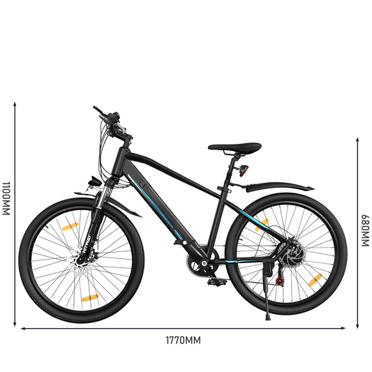 26" E-Mountainbike mit 250W Motor, 7-Gang – ideal für Stadt und Gelände - mit 36-monatiger Gewährleistung