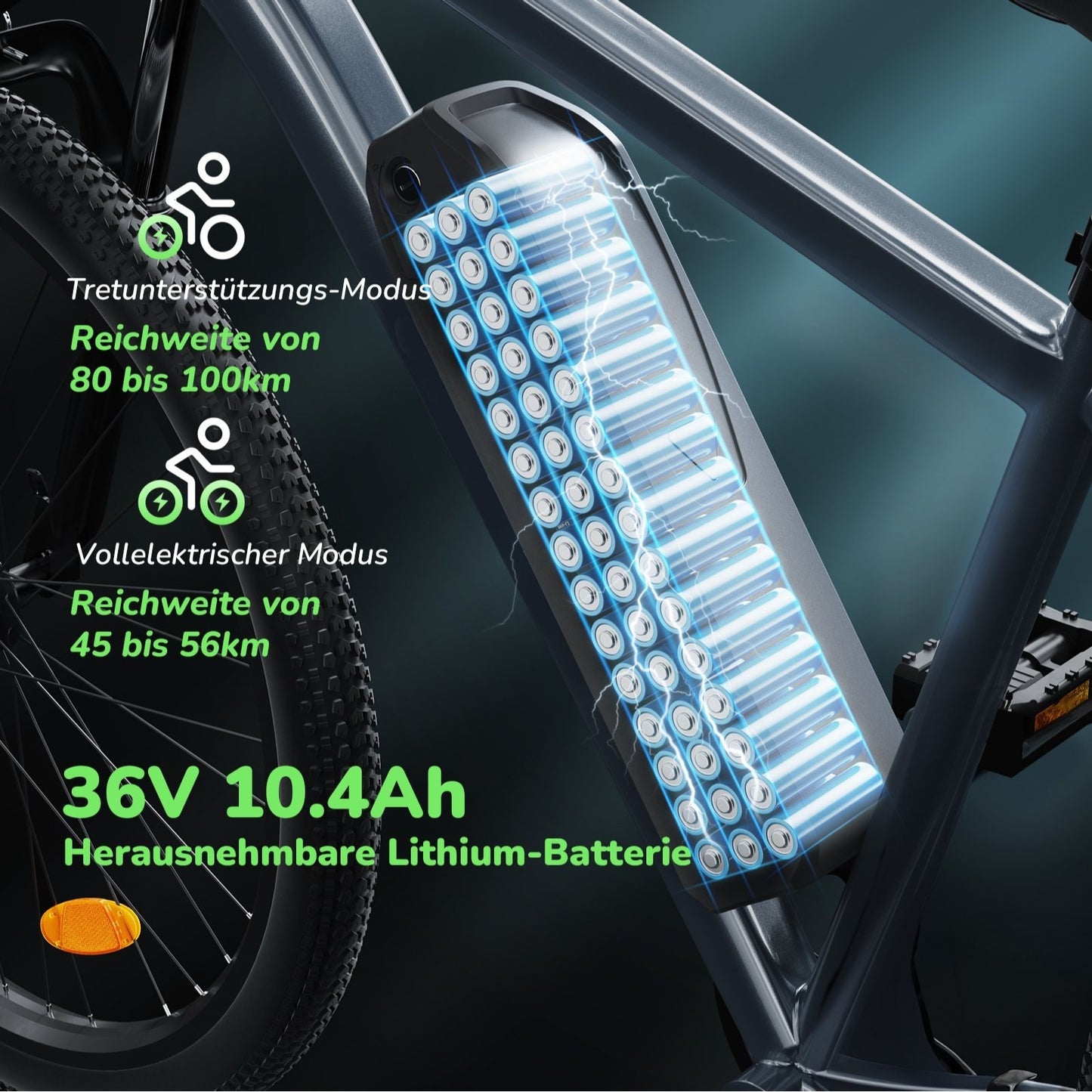 26-Zoll E-Mountainbike – sportlich, effizient & vielseitig mit 36-monatiger Gewährleistung