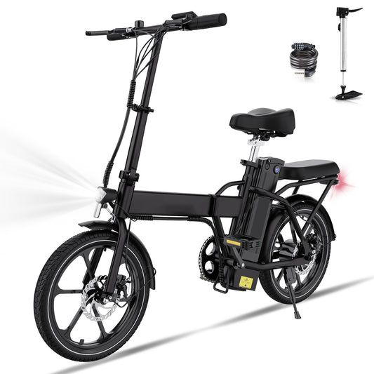16-Zoll Faltbares E-Bike – 250W Motor | 36V 8,4Ah Akku | City Pedelec bis 25 km/h | 60 km Reichweite
