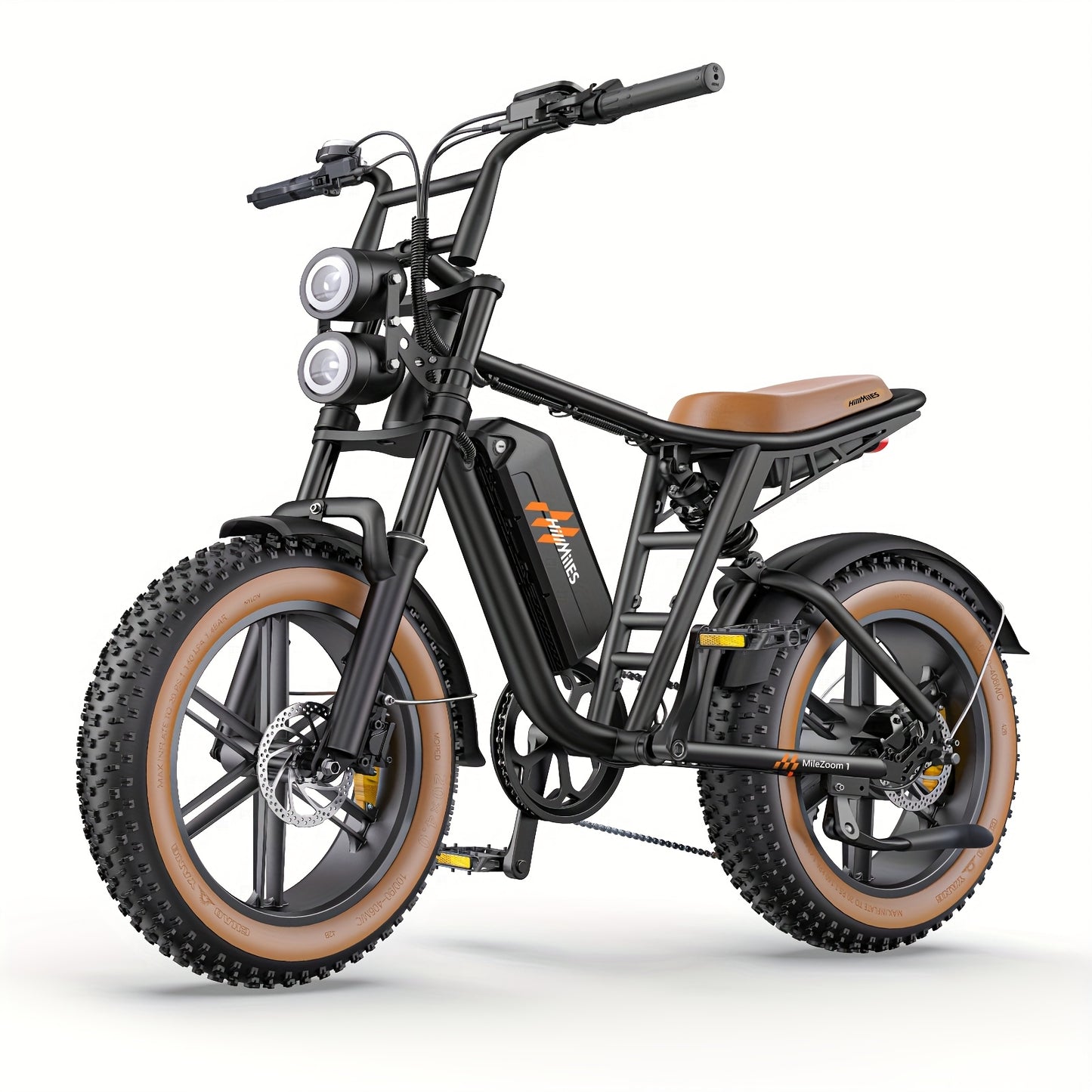 20-Zoll Fat Tire E-Bike | 250W Motor - bis zu 260 km Reichweite | 20"x4.0" Reifen | Hydraulikbremsen | Vollfederung