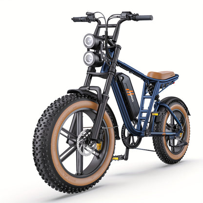 20-Zoll Fat Tire E-Bike | 250W Motor - bis zu 260 km Reichweite | 20"x4.0" Reifen | Hydraulikbremsen | Vollfederung