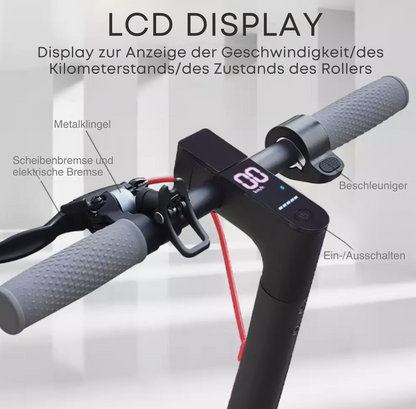Elektroroller, e- Scooter 8,5 Zoll für Erwachsene mit APP und 36-monatiger Gewährleistung