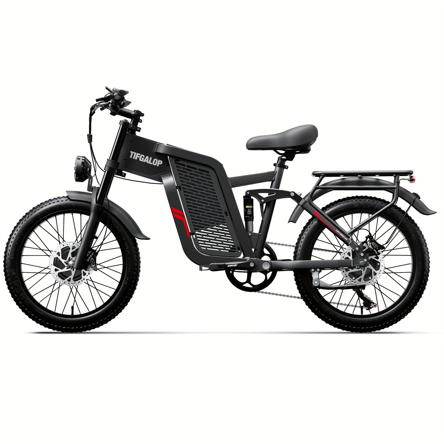 Enduro E-Mountainbike 2000W Power für Erwachsene 52V 24AH 20-Zoll mit 36-monatiger Gewährleistung