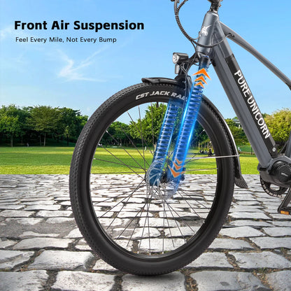 PURE UNICORN E-Bike 29 Zoll – 500W Mittelmotor, 25km/h, 90 Nm Drehmoment, 48V 14Ah Samsung Akku, 70 km Reichweite, Luftfederung & Hydraulikbremsen