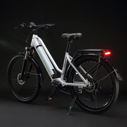 PURE UNICORN 500W Mid Drive Ebike 27,5 Zoll 35 km/h Drehmomentsensor Elektrofahrrad 48V 14Ah Samsung Batterie Rennrad für Frauen