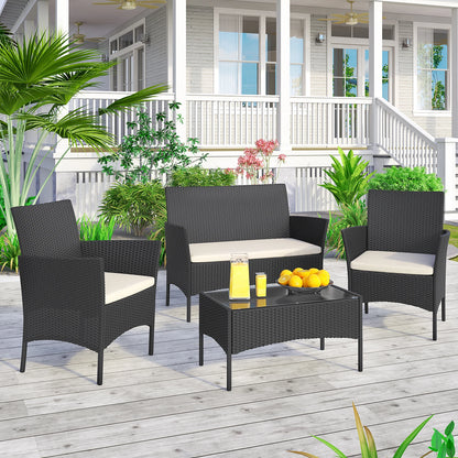 Gartenmöbel-Set 4-teilig - Modernes Outdoor Design für Garten, Terrasse & Balkon
