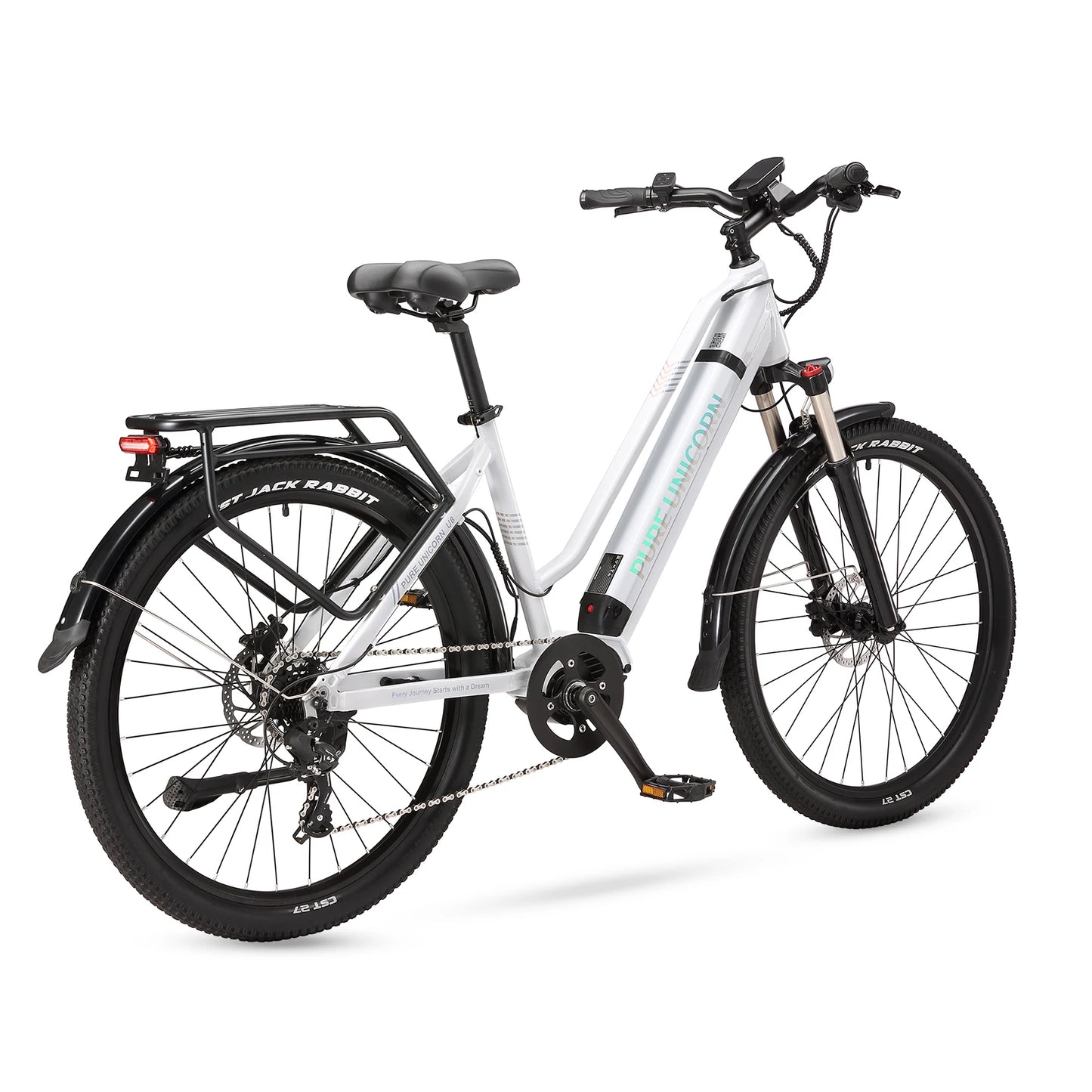 PURE UNICORN 500W Mid Drive Ebike 27,5 Zoll 35 km/h Drehmomentsensor Elektrofahrrad 48V 14Ah Samsung Batterie Rennrad für Frauen