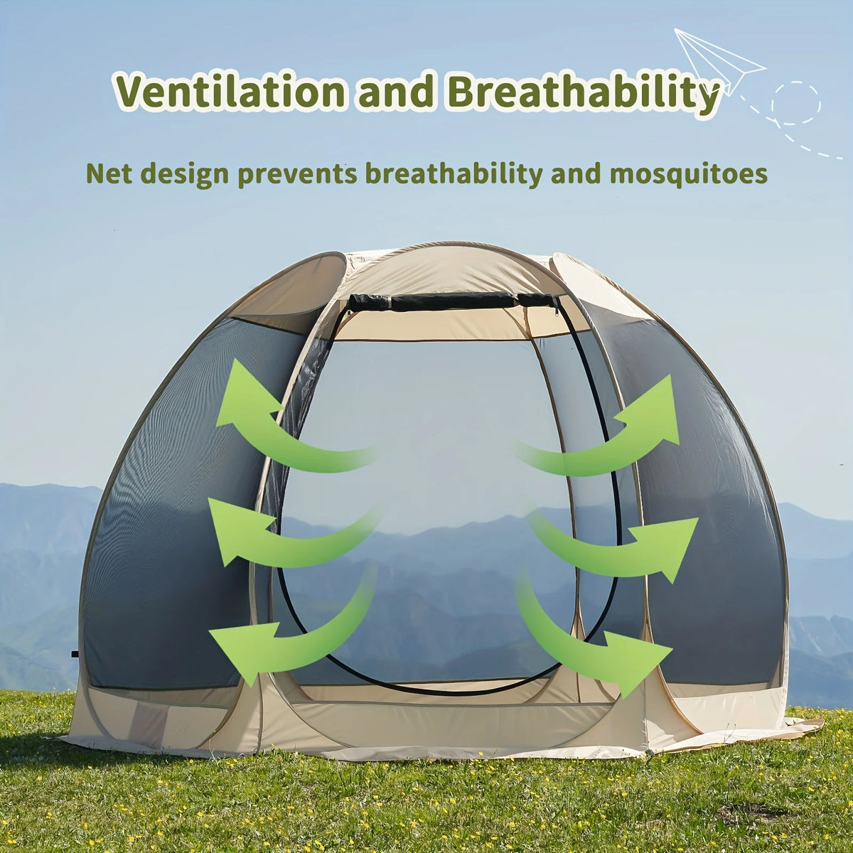 Pop Up Netzzelt 305x220cm Moskitonetz Pavillon Camping Garten Sonnenschutz