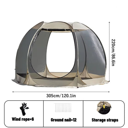 Pop Up Netzzelt 305x220cm Moskitonetz Pavillon Camping Garten Sonnenschutz