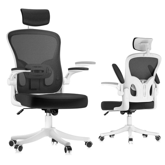 Ergonomischer Mesh Bürostuhl Schreibtischstuhl Höhenverstellbar Schwarz