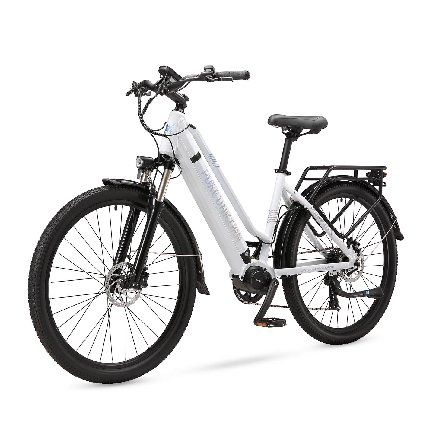 PURE UNICORN 500W Mid Drive Ebike 27,5 Zoll 35 km/h Drehmomentsensor Elektrofahrrad 48V 14Ah Samsung Batterie Rennrad für Frauen