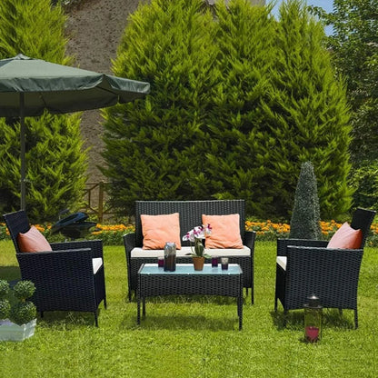 Gartenmöbel-Set 4-teilig - Modernes Outdoor Design für Garten, Terrasse & Balkon