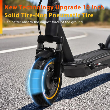 Elektro-Roller mit 1000 W - bis zu 35 km/h| 42 V / 14,5 Ah Akku, 10-Zoll Luftreifen