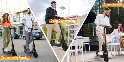 Elektro-Roller mit 1000 W - bis zu 35 km/h| 42 V / 14,5 Ah Akku, 10-Zoll Luftreifen