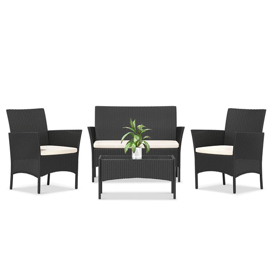 Gartenmöbel-Set 4-teilig - Modernes Outdoor Design für Garten, Terrasse & Balkon