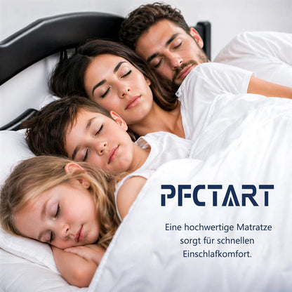 PFCTART Hybridmatratze 90x200 25cm Gel Memory Foam Taschenfederkern OEKO-TEX