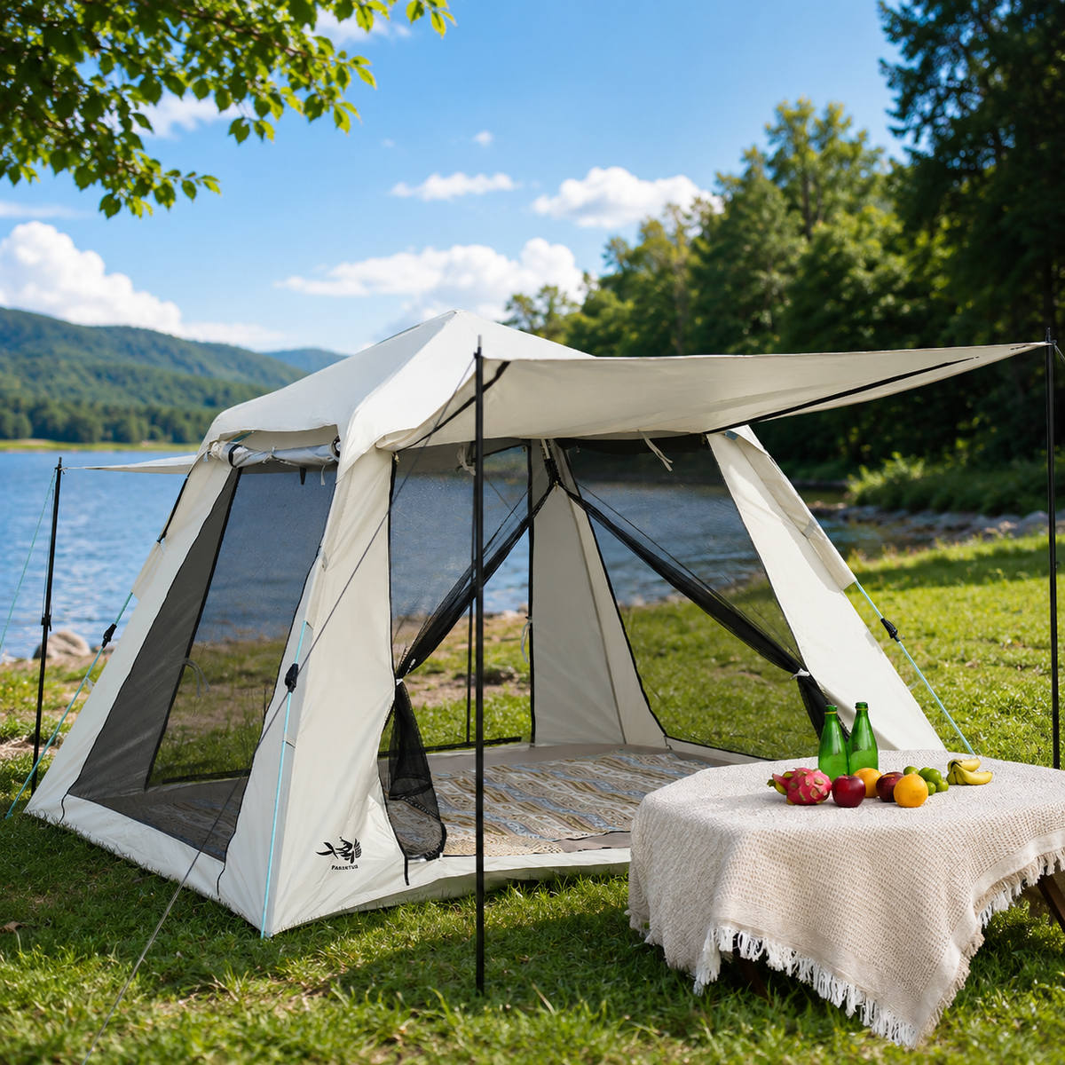 Pop Up Zelt 1-3 Personen Campingzelt Automatik Wurfzelt 60 Sek Schnellaufbau