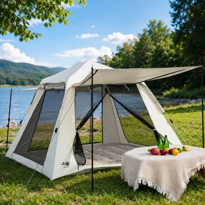 Pop Up Zelt 1-3 Personen Campingzelt Automatik Wurfzelt 60 Sek Schnellaufbau