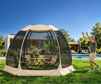 Pop Up Netzzelt 305x220cm Moskitonetz Pavillon Camping Garten Sonnenschutz