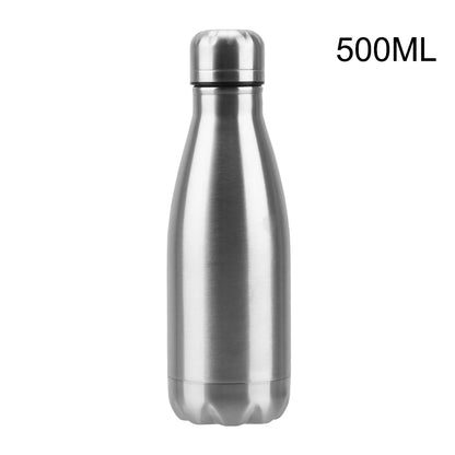 Edelstahl Trinkflasche 350 500 750 1000 ml Wasserflasche Sport Reise