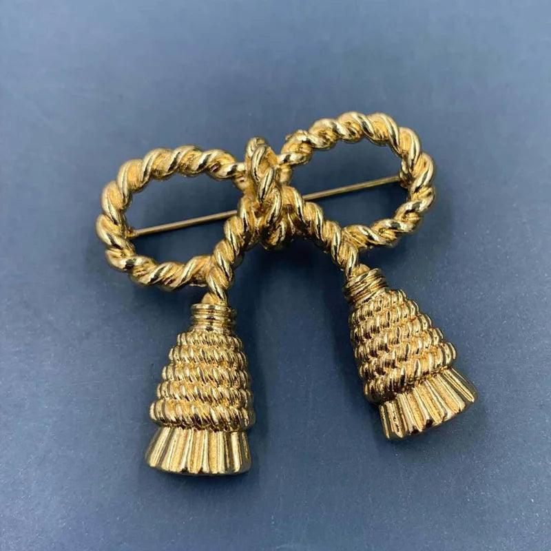 Vintage Gold Farbe Perle Barock Stern Mond Bogen Tulpe Ginkgo Brosche Pin Für Frau Retro Palace Metall Exquisite Badgses Schmuck