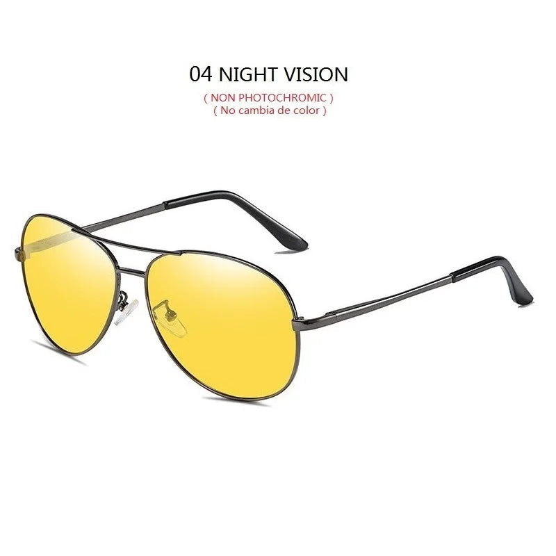 Photochrome Pilot Sonnenbrille MONTEGO Polarisiert UV400 Herren Damen TAC