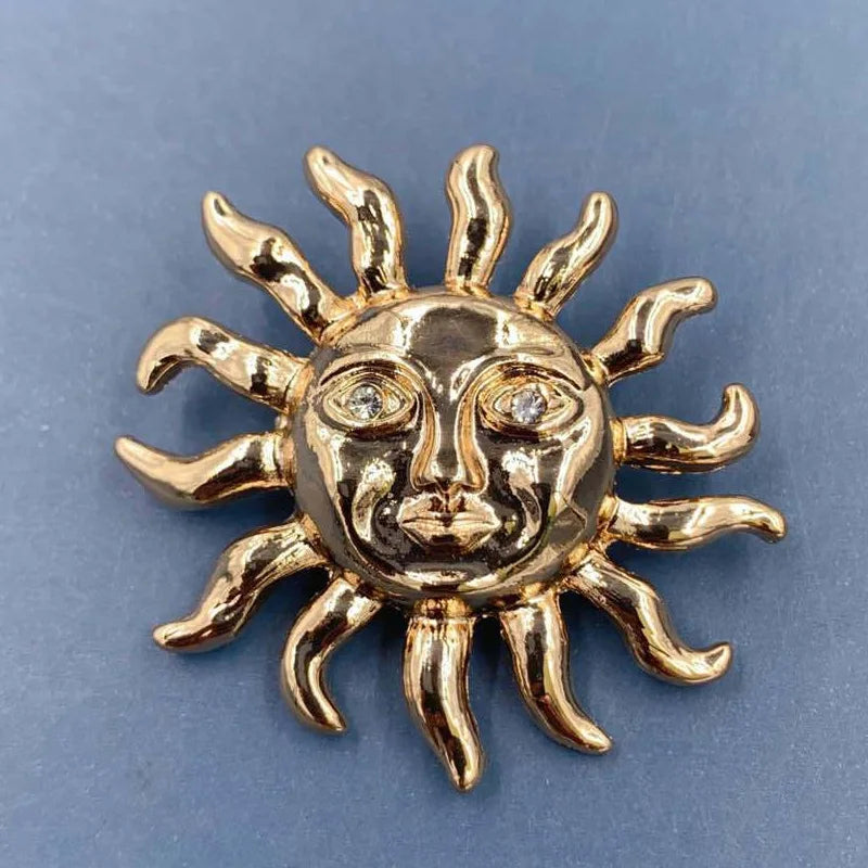 Vintage Gold Farbe Perle Barock Stern Mond Bogen Tulpe Ginkgo Brosche Pin Für Frau Retro Palace Metall Exquisite Badgses Schmuck