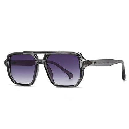 Quadratische Square Desiger Sonnenbrille Damen Herren UV400 Retro Vintage Farbverlauf Unisex