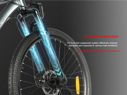 26-Zoll E-Mountainbike, 240W Motor 36V 13Ah Lithium Akku und 36-monaten Gewährleistung