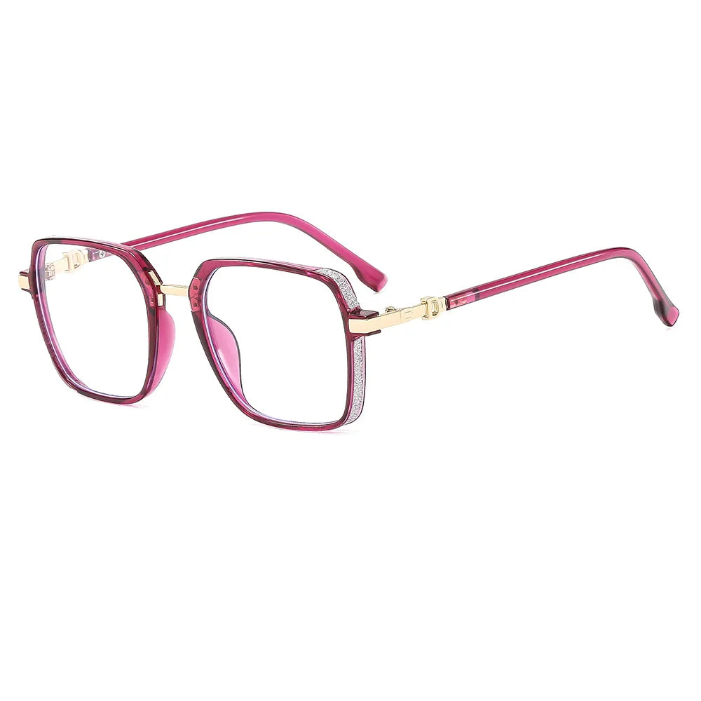 Duarte Lesebrille Unisex Großrahmen Quadrat Anti-Blaulicht Modern